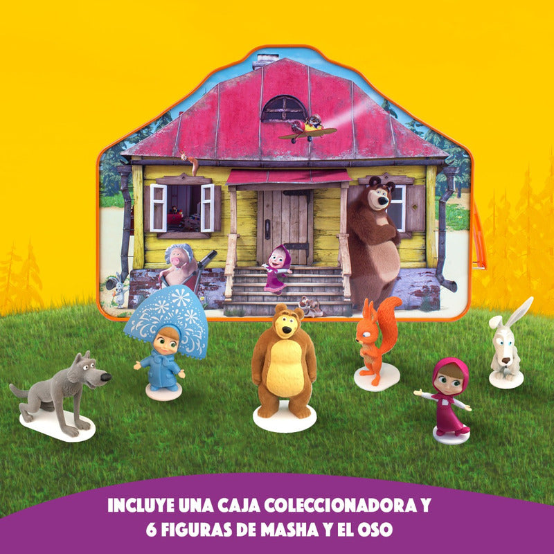 Juguetes Figura Masha Masha Y El Oso: Set De Figuras Y Casa De